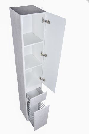 Колонна универсальная "Атлантика 30" с корзиной, Люкс бетон крем, PLUS, артикул СС-00002277