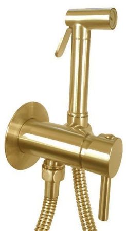 Гигиеническая лейка Paffoni ZDUP110HGSP золото медовое брашированное Гигиеническая лейка Paffoni ZDUP110HGSP золото медовое брашированное