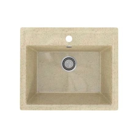 Кухонная мойка Practik PR-M-565-002 (без сифона), слоновая кость