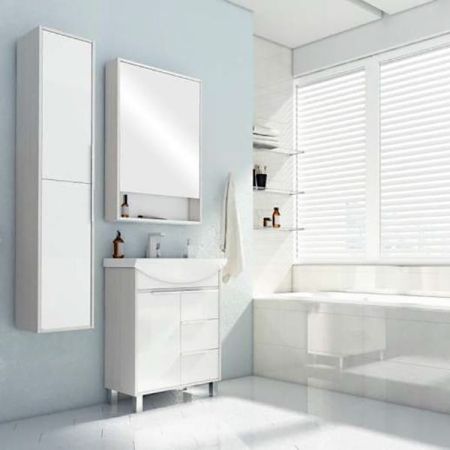 Тумба под раковину АКВАТОН РИКО 59,4 1A213301RIB90 (напольная, белый/ясень), шт, артикул 1A213301RIB90