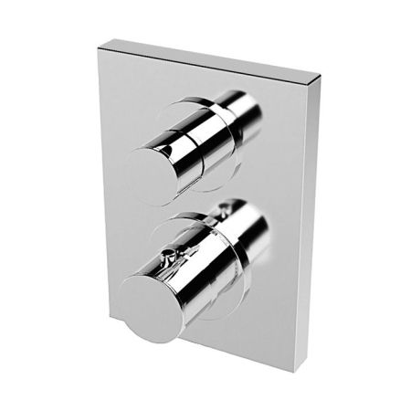 Stella 130 Внешняя часть встраиваемого термостатического смесителя для душа IS3294 P.V. с переключателем на 2 выхода, цвет: хром