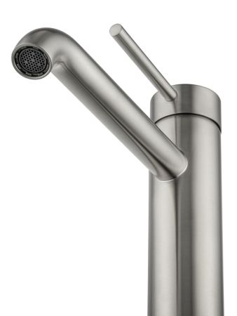 Смеситель для раковины высокий WONZON & WOGHAND STICK, Брашированный никель (WW-88239017-BN)