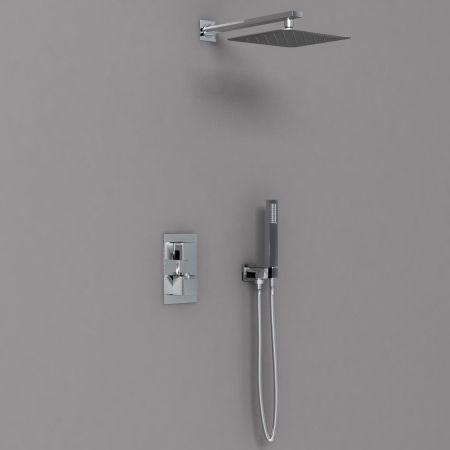 Душевой комплект VSFW-102TCH термостатический встраиваемый, двухрежимный, хром, артикул VSFW-102TCH