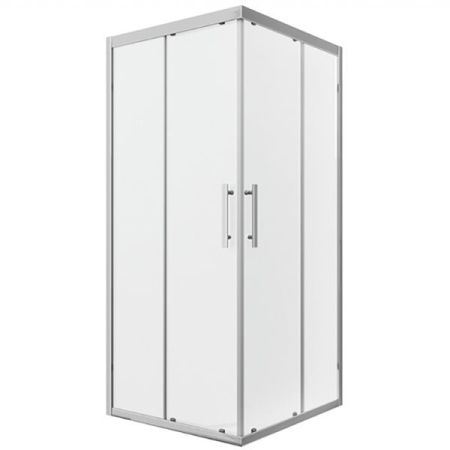 Душевой уголок Bravat Stream 90x90 BS090.2204S профиль Хром стекло прозрачное