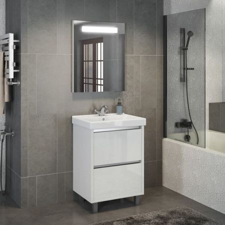 Зеркало Comforty Виола 60 4140517 с подсветкой с выключателем, артикул 4140517