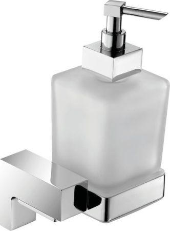 Sanibano Elegance, настенный стеклянный дозатор, цвет черный матовый, артикул H8700/11MB