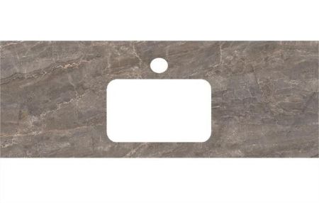 Спец.декоративное изделие для раковин, встраиваемых сверху 120 см Парнас пепельный лаппаированный