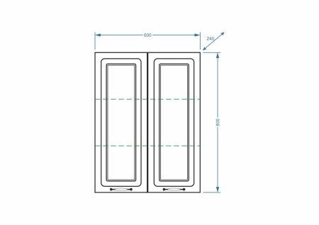 Шкаф подвесной "Кармела 60", ольха белая, артикул SP-00000189