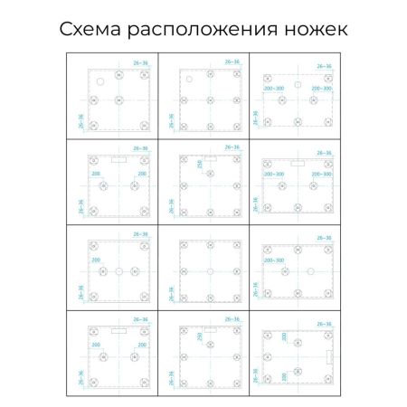 Душевой поддон квадратный RGW ST-B Черный, артикул 16152075-04