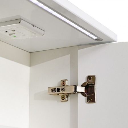 Зеркальный шкаф Runo Лира 105 4620750028435 с подсветкой Белый