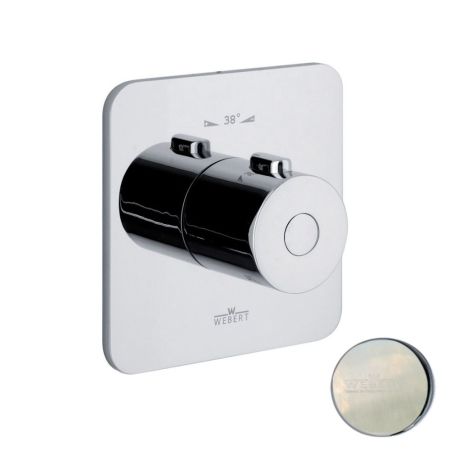 Смеситель для душа встраиваемый с термостатом Webert Living LV972101345, никель, артикул LV972101345