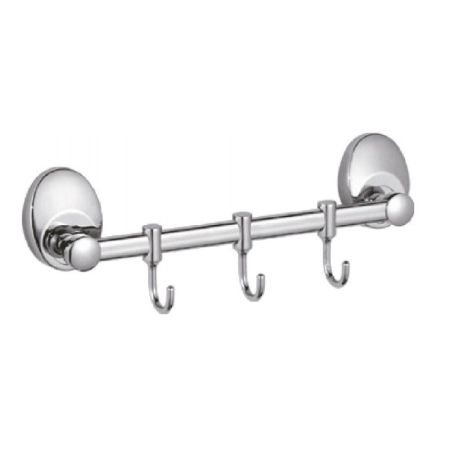 Планка с крючками для полотенец Haiba HB1615-3, хром