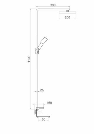 Душевая система FAUZT (FZs-305) тип См-ВДшОРНТрА, артикул FZs-305