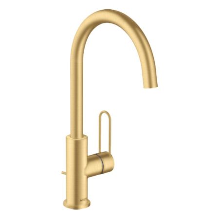 AX Uno Смеситель для раковины 240, цвет шлифованное золото, артикул 38036250