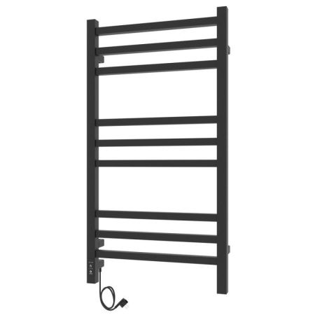 Полотенцесушитель электро "Астор ЧКЧ9 350х700", черный муар, левый