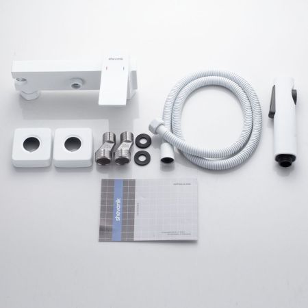 Гигиенический душ со смесителем Shevanik S4005C-1, белый