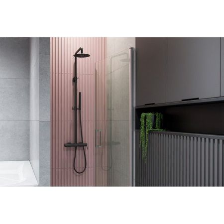 Система для душа наружного монтажа EXCELLENT Rain Pi AREX.1281BL (черный мат) Система для душа наружного монтажа EXCELLENT Rain Pi AREX.1281BL (черный мат)