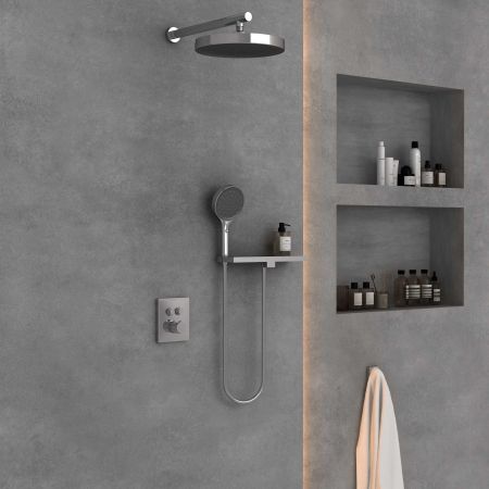 Душевой комплект Inspire VSFW-3I21T2RCH встраиваемый, термостатический, 2 режима, хром, артикул VSFW-3I21T2RCH