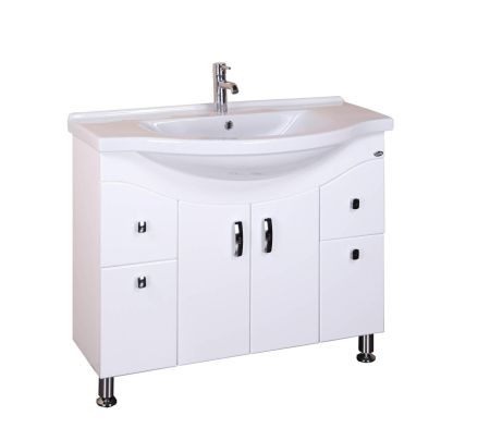 Тумба Onika Эльбрус 90 напольная, белая (ум. Эльбрус 90)