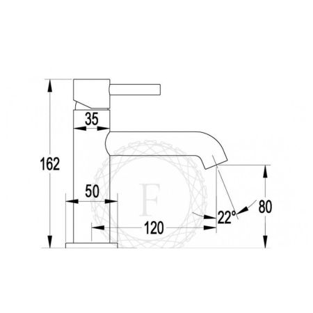 Смеситель для раковины FILARETE Roun FL5020BG, графит