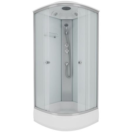 Душевая кабина Niagara NG-3304-14 90x90 стекло матовое задняя стенка Белая, артикул 3304