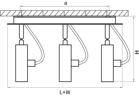 Светильник точечный накладной декоративный под заменяемые галогенные или LED лампы Varieta 9 Lightstar 210336, артикул 210336