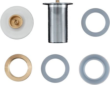 Донный клапан Aquanet белый матовый, без перелива