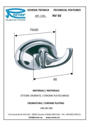 900 Крючок дв RR NV50, артикул NV50CR