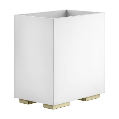 GESSI  INVERSO ACCESSORIES Корзина для мусора белая, цвет: Brass Brushed PVD, артикул 20990#727