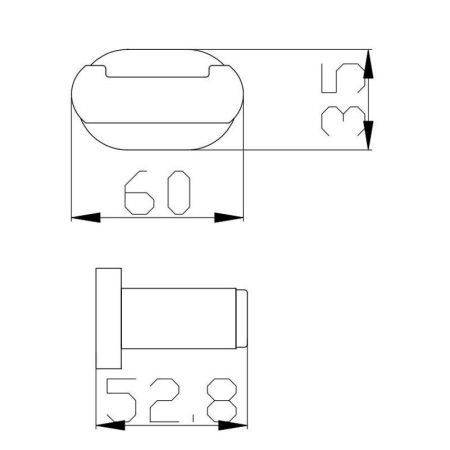 Крючок для ванной комнаты двойной Rav Slezak YUKON YUA0102CB, хром/белый, артикул YUA0102CB