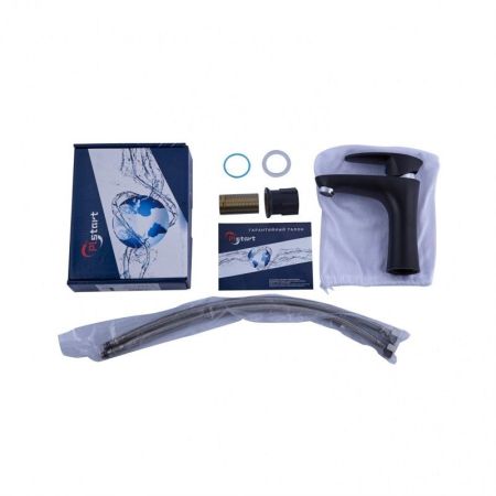 Смеситель для раковины Plstart PL1005-7, черный, артикул PL1005-7