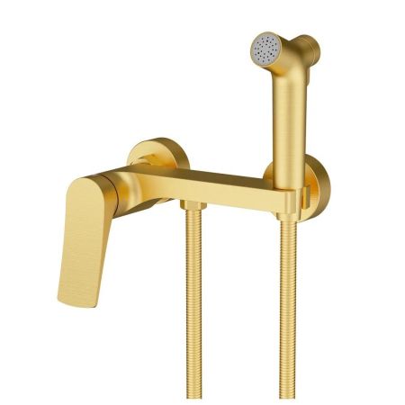 Гигиенический душ со смесителем Splenka S54.51.03, сатин золотой