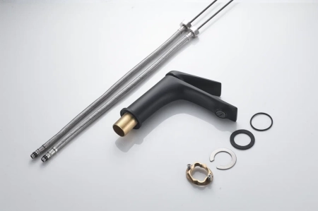 Смеситель для раковины Shevanik S9101H, черный