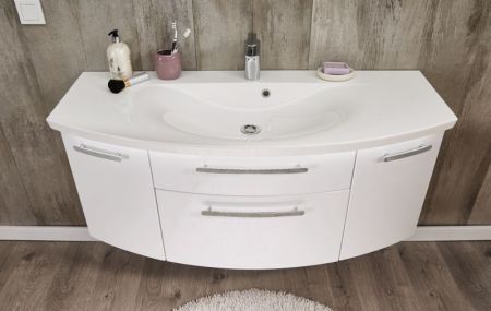 Puris Vuelta, раковина из минерального литья 1400 мм, цвет белый, артикул WME63401