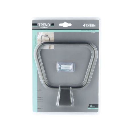 Кольцо для полотенец FIXSEN  TREND GRAPHITE FX-98011, черный графит, артикул FX-98011