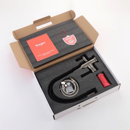 Смеситель для кухни с подключением фильтра Raglo R81.64.09, графит, артикул R81.64.09