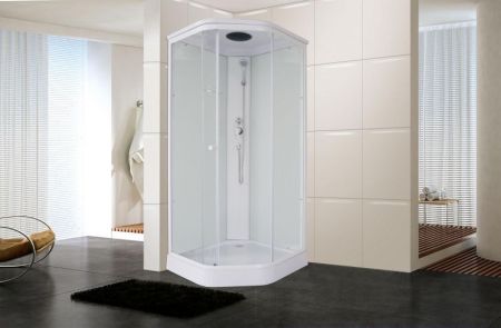 Душевая кабина Parly Penta P91 90х215 профиль Белый стекло прозрачное, артикул P91