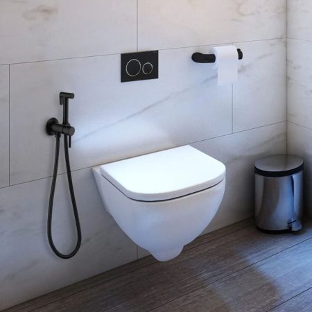 Гигиенический душ со смесителем Maretti Eleganza ENB30RV65, черный, артикул ENB30RV65