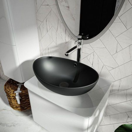 Раковина чаша Maretti EN13NS48-560, черная, артикул EN13NS48-560