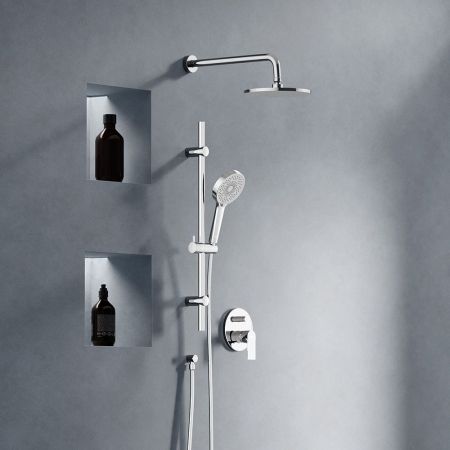947530000 Apollo встраиваемая душевая система с душевым смесителем и штангой, хром, артикул 947530000