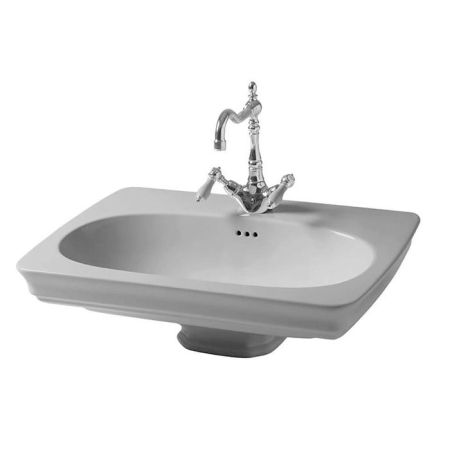 Artceram CIVITAS Раковина подвесная 68х50 см, 1 отверстие, цвет: серый, артикул CIL001 34 00