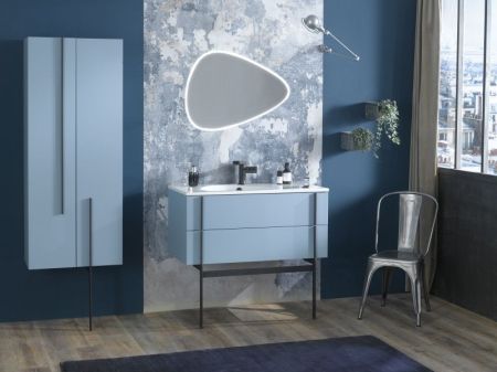 EB3031-E73 тумба под раковину NOUVELLE VAGUE подвесная с выступом, 2 ящика (фактурный дуб), артикул EB3031-E73