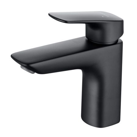 Cмеситель для раковины 97 без донного клапана AQUATEK, черный матовый AQ1010MB ВЕГА, артикул AQ1010MB