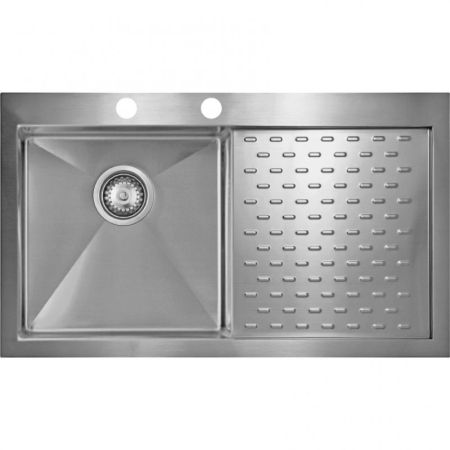 Мойка Seaman Eco Marino SMV-860PR, два отверстия (Ø35мм), комплектация с вентиль-автоматом, артикул SMV-860PR.B