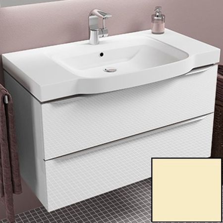 Тумба с раковиной SanVit Тандем 90 ktandem90 в цвете Ral подвесная Желтый глянец, артикул ktandem90