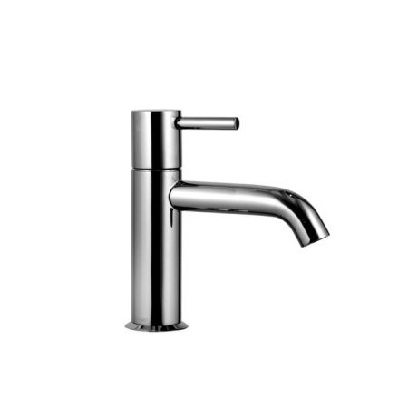 Fantini Nostromo Смеситель для раковины, 1 отв., без донного клапана, излив 145мм, цвет: нержавеющая сталь, артикул 50 93 E803WF