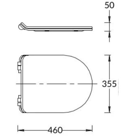 Сиденье PLAZA Modern, белое глянцевое, артикул PLMR.seat.02\WHT