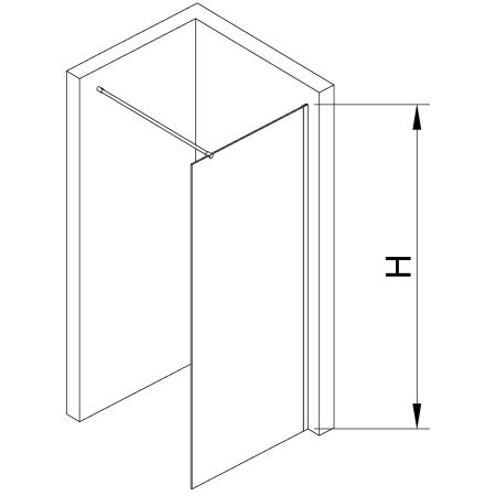 Перегородка для душа RGW WA-002B (900, Матовое-Сатинат), артикул 35100209-24