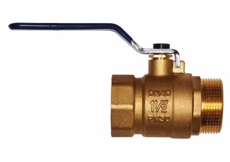 Кран шаровой RM-L ВР-НР 1 1/2 муфтовый ручка Ду40 Ру30 (11Б27п1), артикул RML-112FML