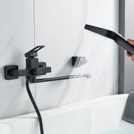 Смеситель для ванны Raffine F2296H, черный, артикул F2296H